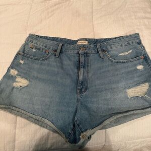 Madewell Blue Jean Cutoff Shorts
